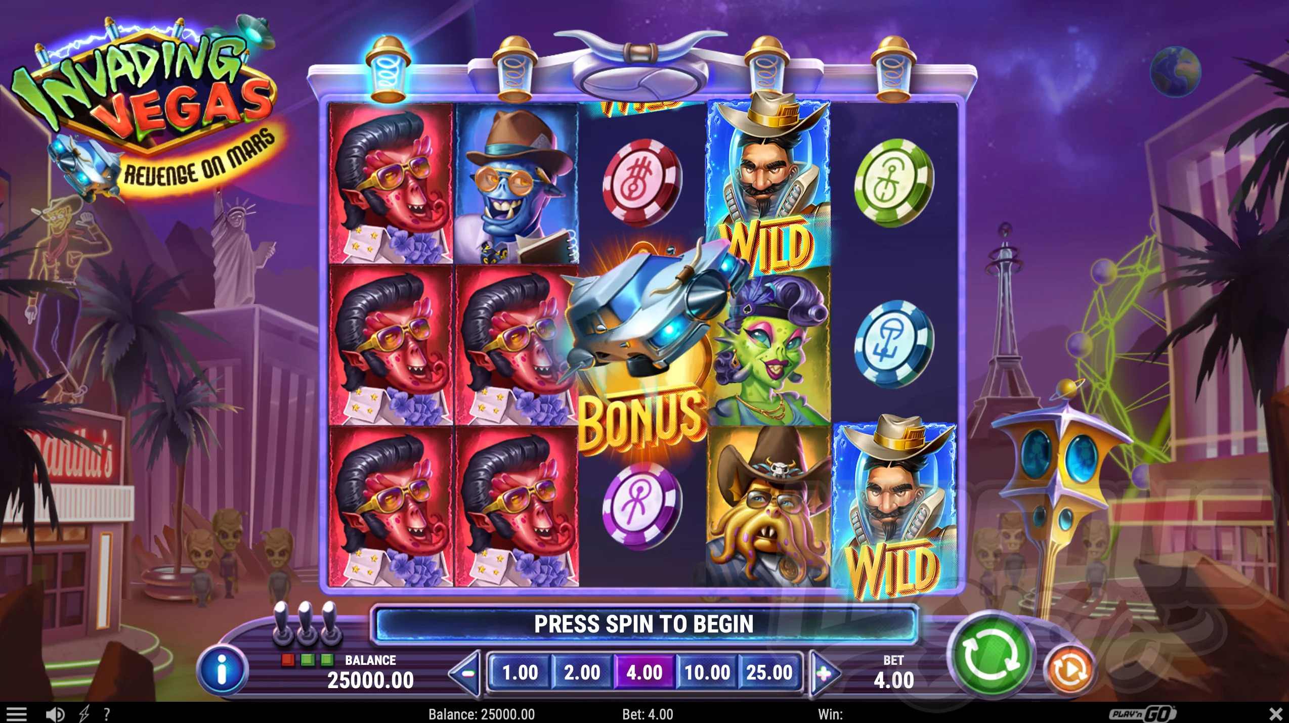 Invading Vegas Game overview