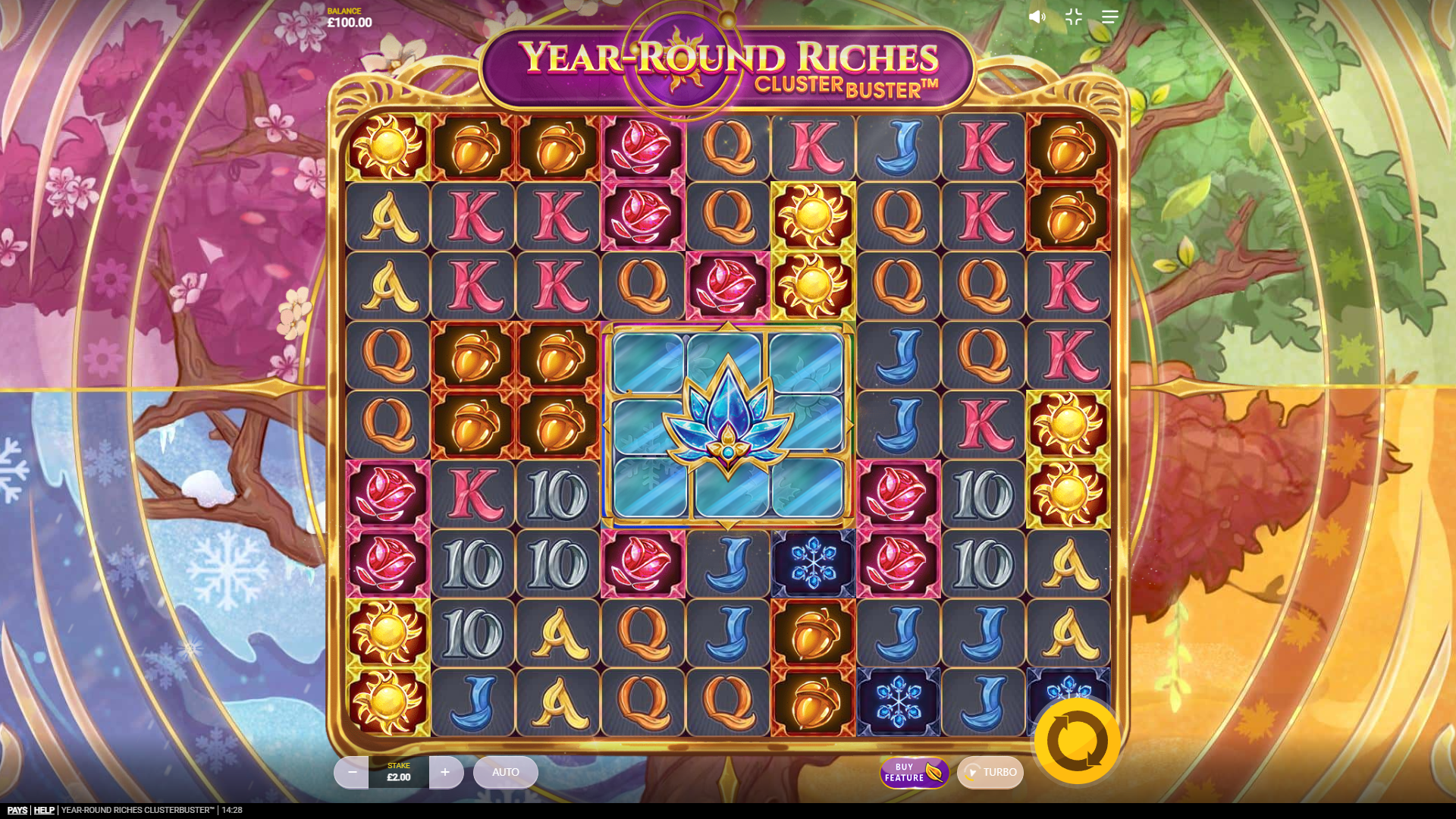 Year-Round Riches Clusterbuster Game overview