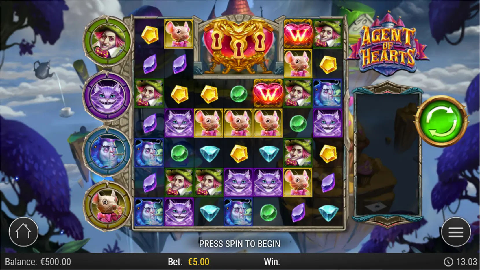 Agent of Hearts Game overview