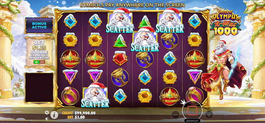 Gates of Olympus Xmas 1000 Game overview