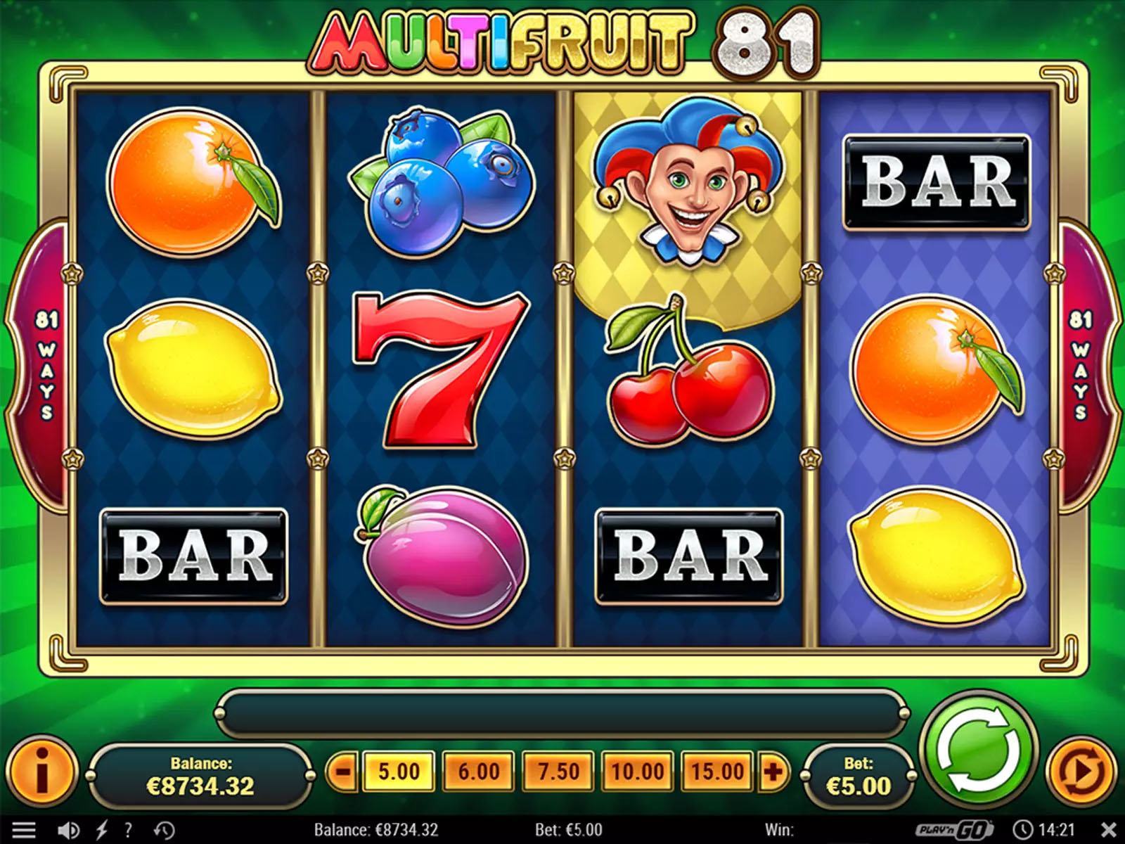 Multifruit 81 Game overview